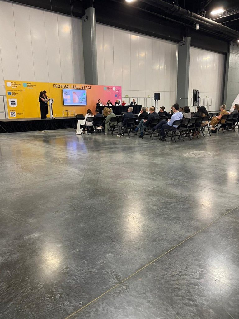 MARZ team interacting with other architects and guests at the World Architecture Festival 2025 in Miami